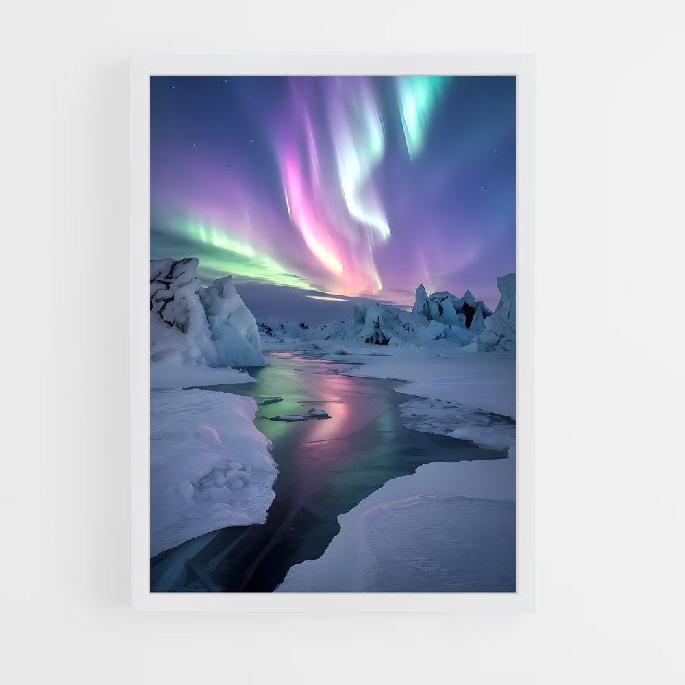 Poster Fascination des aurores boréales – affiche Univers (vue 3)